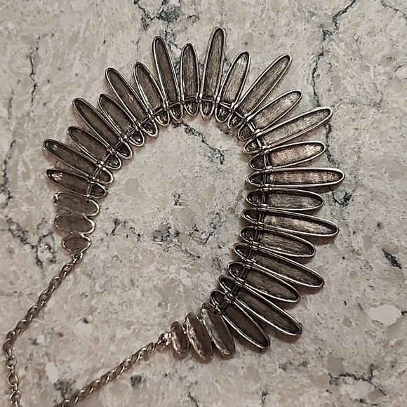 Silver Boho Statement Necklace - Picture 14 of 16